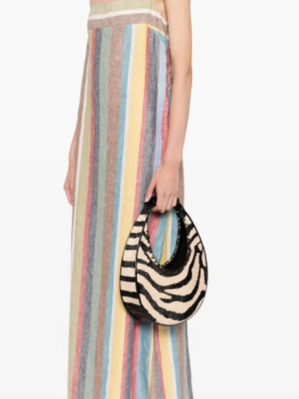 STAUD Moon Raffia Tote